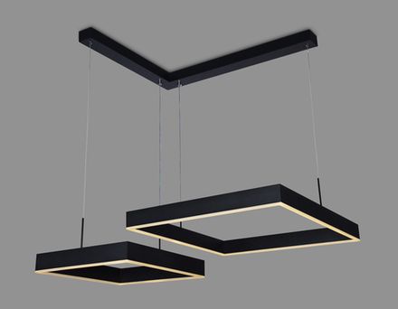 Светильник светодиодный подвесной с пультом FA6644/2 BK черный 108W 850*750*700 (ПДУ РАДИО 2.4G)