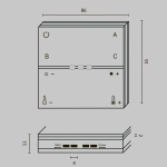 Беспроводная панель управления ZIGBEE, DRC035-Z-8-W. TM Maytoni