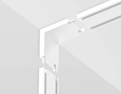 Коннектор угловой внутренний для накладного шинопровода Magnetic Ultra Slim GV1103 WH белый IP20 48V 26*26*26