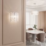 Настенный светильник с хрусталем 101011 хром