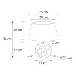 Декоративная настольная лампа Arte Lamp POPPY A4063LT-1GO, 1хE14
