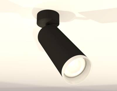 Комплект поворотного светильника XM6343010 SBK/FR черный песок/белый матовый MR16 GU5.3 (A2210, C6343, N6246)