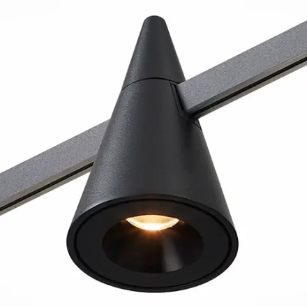ST813.446.05 Магнитный трековый светильник FARM Черный LED 1*5W 4000K 325Lm Ra90 60 IP20 D70xH115 2