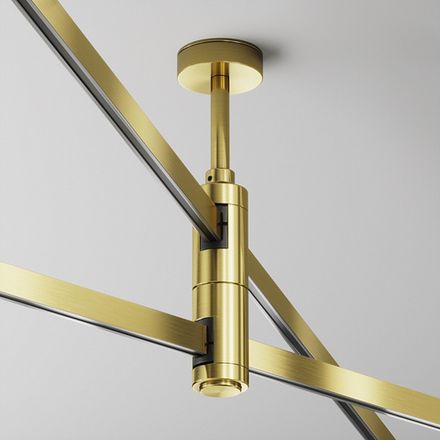 Крепление потолочное двойное Short 78мм Flarity латунь, TRA156C-D1-BS. TM Maytoni