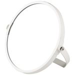 Зеркало косметическое M-1602P двустороннее (1/Х2) (диаметр:15 см, окраш.металл,стекло)