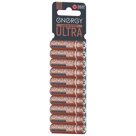 Батарейка алкалиновая Energy Ultra LR03/10KS (ААА)