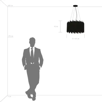 816107 Люстра SAVONA 10х40W G9 ЧЕРНЫЙ Lightstar