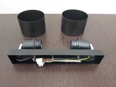 Настенно-потолочный спот в стиле лофт TR8142/2 BK черный E27*2 max 40W 340*120*180 (Уценка по качеству)