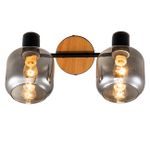 Спот Escada 10177/2A E14*40W Black/Chrome/Wood