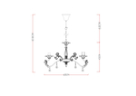 Подвесная люстра Arte Lamp ANGELINA A5349LM-5WH, 5хE14