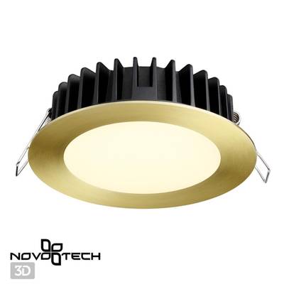 358953 SPOT NT22 270 бронза светлая Встраиваемый светодиодный светильник с переключателем цветовой температуры IP20 LED 3000К\4000К\6000К 15W 220V LAN