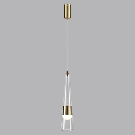 5043/12L L-VISION ODL24 301 глянц.золото/прозрачный/металл/стекло Подвес LED 12W 3000K 1334Лм LUMP