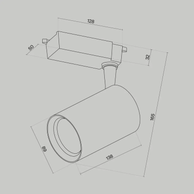 Трековый светильник Вуоро / Vuoro Unity 3000K 15Вт 60°, TR003-1-15W3K-W-W. TM Maytoni