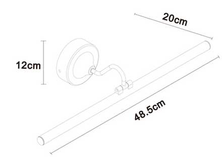 Подсветка для картин Arte Lamp SOL A7908AP-1BK, 1хLED