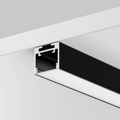 Алюминиевый профиль накладной-подвесной 25x22 (Черный, 2 м), ALM-2522-B-2M 633013