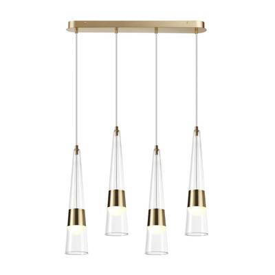 5043/42L L-VISION ODL24 301 глянц.золото/прозрачный/металл/стекло Люстра LED 42W 3000K 4167Лм LUMP