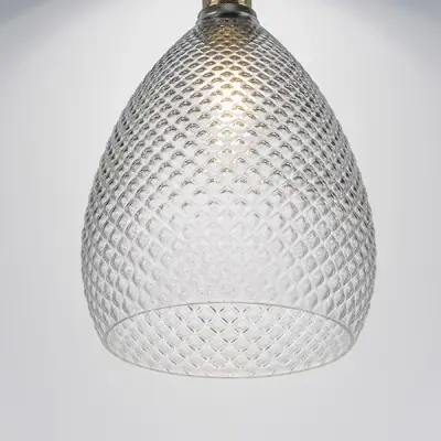 798021 Люстра GENNI 1х40W E27 ЛАТУНЬ/ПРОЗРАЧНЫЙ Lightstar