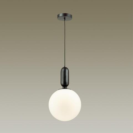 4671/1 PENDANT ODL20 393 черный/белый Подвес E27 1*40W (тип лампы СВЕЧА ) 220V OKIA