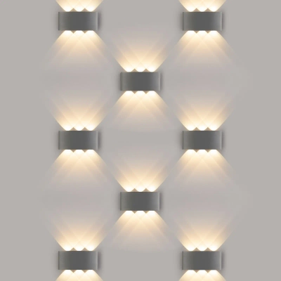 Twinky trio серый уличный настенный светодиодный светильник 1551 TECHNO LED