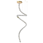 5008/132L L-VISION ODL23 579 золотой/прозрачный/металл/акрил Люстра LED 132W 4000K 6600Лм CRYSTAL