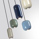 5053/7 PENDANT ODL24 447 цвет слонов.кости/мультиколор/металл Подвес GU10 LED 7*4W OVALI