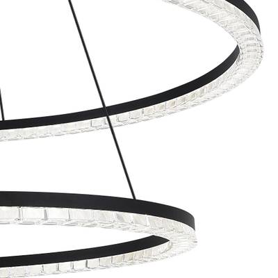 SL1018.403.02 Светильник подвесной ST-Luce черный/прозрачный LED 2*96W 4000K
