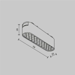 Трековый светильник Базис / Basis Grid Radity 4000K 6Вт 120°, TR084-1-6W4K-W. TM Maytoni