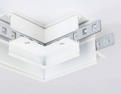 Коннектор угловой для встраиваемого шинопровода Magnetic GL3352 WH белый 85*85*H46.8