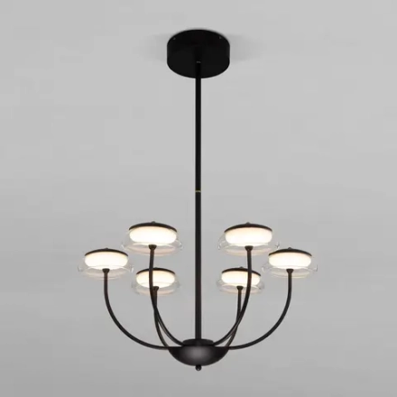 Потолочный светильник со стеклянным плафоном 50388 LED Черный, LED