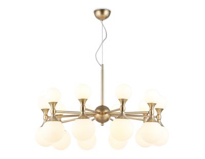 Светильник подвесной LH51051/20 GD/FR золото/белый матовый G9*20 max 28W D750*460