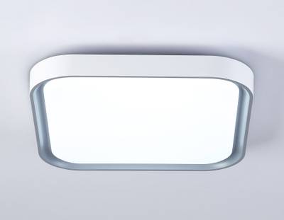 Потолочный светодиодный светильник FZ1256 WH/GR белый/серый 27W 5000K 350*350*60 (Без ПДУ)