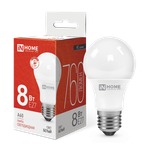 Лампа светодиодная LED-A60-VC 8Вт грушевидная 4000К нейтр. бел. E27 760лм 230В IN HOME 4690612024028
