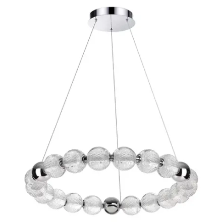 5007/60L L-VISION ODL24 571 хром/металл/акрил Люстра LED 60W 4000K 4987лм CRYSTAL