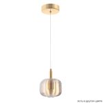 Светильник подвесной Crystal Lux BOX SP1 GOLD/AMBER 1272/201
