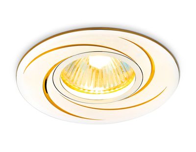 Встраиваемый потолочный точечный светильник A506 AL/G алюминий/золото MR16