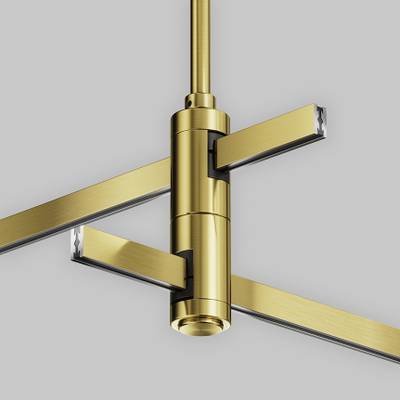 Крепление потолочное Long двойное 700мм Flarity латунь, TRA159C-D1-BS. TM Maytoni