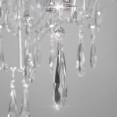 Подвесной светодиодный светильник с фигурным хрусталем 443/1
