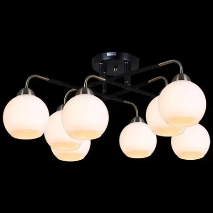 IL0252-8CSQ-79 BK AB светильник потолочный ILLUMICO, E27х8