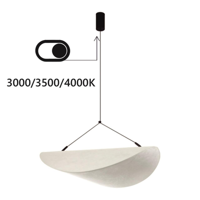 7067/36L L-VISION ODL25 191 Подвесной светильник металл/нетканный шелк/черн IP20 LED 30W 3000/3500/4000K 220V SILK