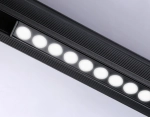 Светильник светодиодный трековый для шинопровода Magnetic GL4033 BK черный IP20 30W 4200K 48V 24° 550*22*45