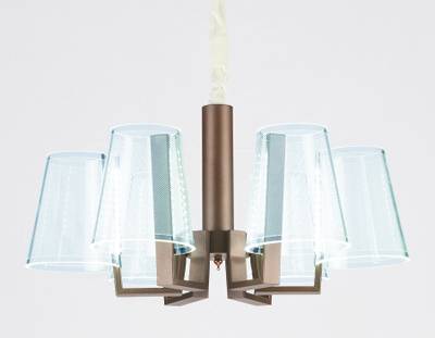 Подвесная светодиодная люстра с пультом AK4025/6 CF кофе 96W D600*300 (ПДУ РАДИО 2.4)