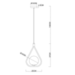 Подвесной светильник Arte Lamp MATISSE A7764SP-1BK, 1хE14