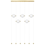 815501 Люстра DAFNE LED 5x8.5W ЛАТУНЬ 3000K Lightstar