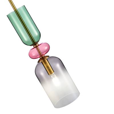 SL2000.203.01 Подвес ST-Luce Золотистый/Дымчатый E14 1*40W