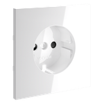 VLS000701 Накладка для розетки с заземлением и защитными шторками, S70 (белый глянцевый). (ТМ Maytoni)