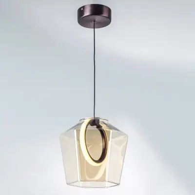 796113 Люстра CARAMELLO LED 6W 110LM КОФЕЙНЫЙ/КОНЬЯК 3000K Lightstar