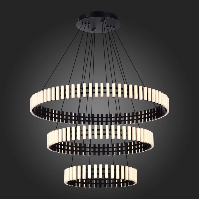 SL6203.403.105 Люстра подвесная ST-Luce Черный/Белый LED 1*105W 3000K