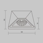 Архитектурная подсветка Бикман / Beekman 3000К 6Вт IP54, O577WL-L5B. TM Maytoni
