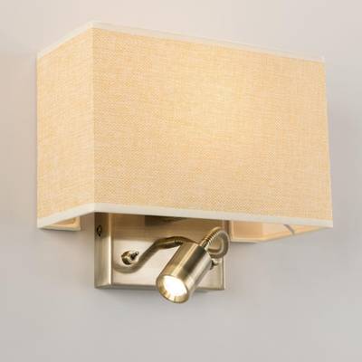 Citilux Декарт CL704303 Бра с бежевым абажуром и диммером