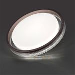 7698/DL MARON SN 94 Светильник пластик/кофе/прозрачный LED 48Вт 3000-6000K D475 IP43 пульт ДУ MEDEN